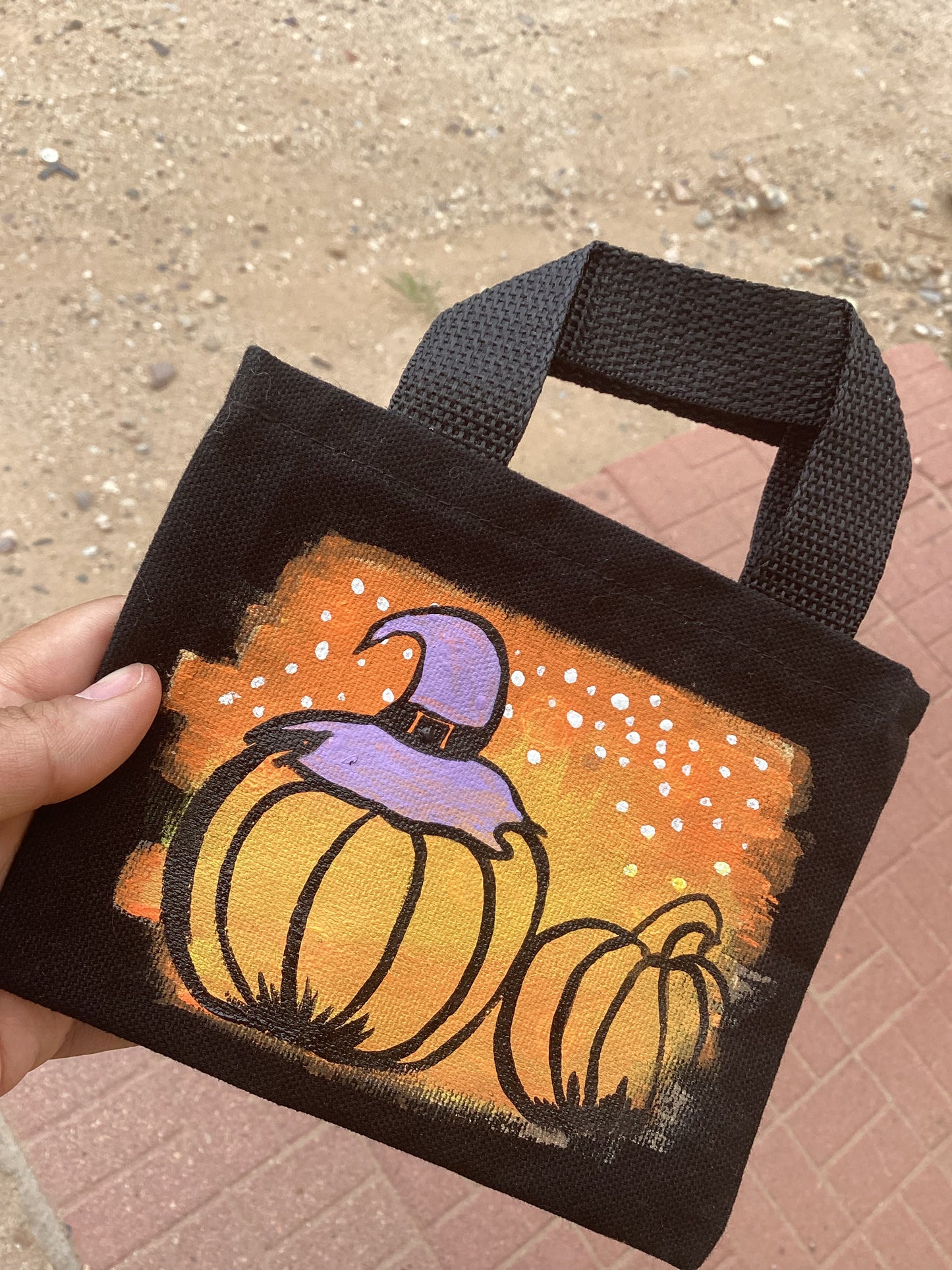 Pumpkin Patch Mini Tote Bag